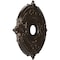 Ekena Millwork Attica PVC Medallion (Canopies up to 6 3/4"), 19"OD x 3 1/2"ID x 1"P, Universal Metallic Rustic Mist CMP19ATERU - alternate 2